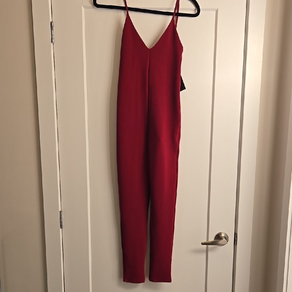 Elegant Red Jumpsuit